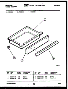 05 - Drawer Parts parts for Frigidaire Range R433MDM2 from AppliancePartsPros.com