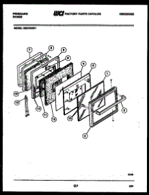 05 - Door Parts parts for Frigidaire Range RE37BNL1 from AppliancePartsPros.com
