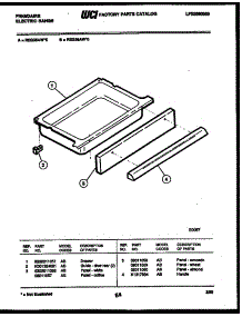 06 - Drawer Parts parts for Frigidaire Range REG36AH6 from AppliancePartsPros.com