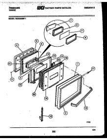 04 - Door Parts parts for Frigidaire Range REG433MNW1 from AppliancePartsPros.com