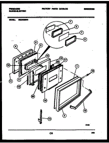 04 - Door Parts parts for Frigidaire Range REG433MNW4 from AppliancePartsPros.com