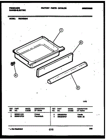 06 - Drawer Parts parts for Frigidaire Range REG433MNW4 from AppliancePartsPros.com