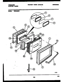04 - Door Parts parts for Frigidaire Range REG435MRW2 from AppliancePartsPros.com