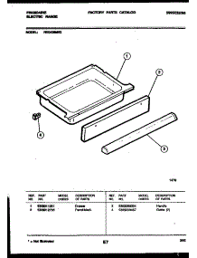 06 - Drawer Parts parts for Frigidaire Range REG435MRW2 from AppliancePartsPros.com