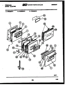 04 - Door Parts parts for Frigidaire Range REG533DH4 from AppliancePartsPros.com
