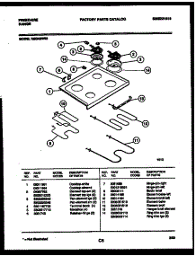 05 - Cooktop And Broiler Parts parts for Frigidaire Range REG46NW2 from AppliancePartsPros.com