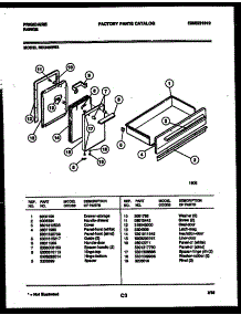 03 - Door And Drawer Parts parts for Frigidaire Range REG46NL2 from AppliancePartsPros.com