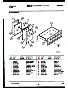 03 - Door And Drawer Parts parts for Frigidaire Range REG46NW1 from AppliancePartsPros.com