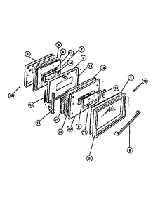 03 - Oven Door Panels parts for Frigidaire Range REGS37BFL2 from AppliancePartsPros.com