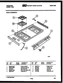 03 - Cooktop Parts parts for Frigidaire Range GPG39WNW2 from AppliancePartsPros.com