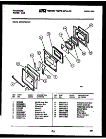 07 - Door Parts parts for Frigidaire Range GPG39WNW2 from AppliancePartsPros.com