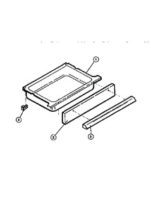07 - Storage Drawer parts for Frigidaire Range REGS37BFW2 from AppliancePartsPros.com