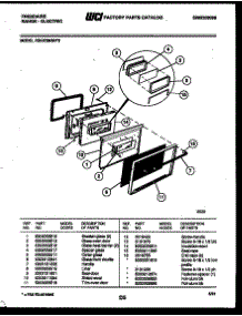 04 - Door Parts parts for Frigidaire Range REGC39BNW2 from AppliancePartsPros.com