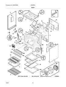 07 - Body parts for Frigidaire Range GSG3PZCBB from AppliancePartsPros.com