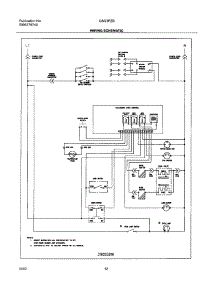 12 - Wiring Schematic parts for Frigidaire Range GSG3PZBSB from AppliancePartsPros.com