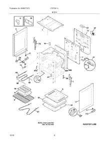 05 - Body parts for Frigidaire Range LFEF3011LBB from AppliancePartsPros.com