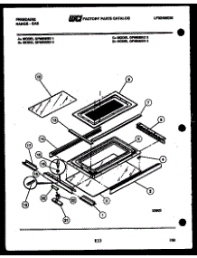 10 - Upper Oven Door Parts parts for Frigidaire Range GPM638BDL4 from AppliancePartsPros.com