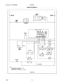 12 - Wiring Schematic parts for Frigidaire Range GSG3PZCBB from AppliancePartsPros.com