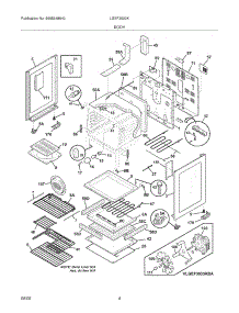 05 - Body parts for Frigidaire Range LGEF3033KQB from AppliancePartsPros.com