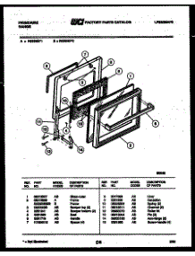 05 - Door Parts parts for Frigidaire Range R533MDW1 from AppliancePartsPros.com