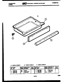 04 - Drawer Parts parts for Frigidaire Range RA30EH0 from AppliancePartsPros.com