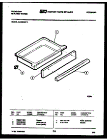 07 - Drawer Parts parts for Frigidaire Range RA30BEL3 from AppliancePartsPros.com