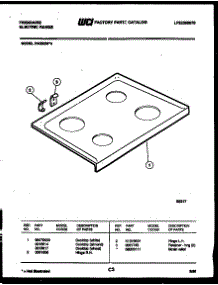 03 - Cooktop Parts parts for Frigidaire Range RA30EL4 from AppliancePartsPros.com
