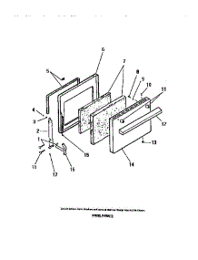 09 - Oven Door Panels parts for Frigidaire Range R530DH0 from AppliancePartsPros.com