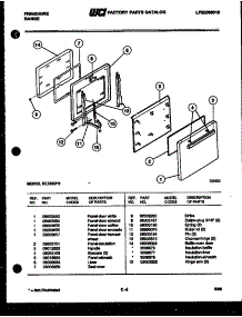 03 - Door Parts parts for Frigidaire Range RE533DW0 from AppliancePartsPros.com