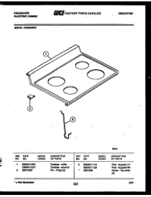 07 - Cooktop Parts parts for Frigidaire Range RE36BNW2 from AppliancePartsPros.com
