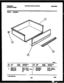 07 - Drawer Parts parts for Frigidaire Range RE32BNL2 from AppliancePartsPros.com