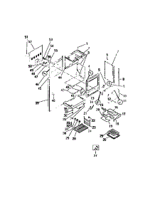 05 - Lower Oven, Frame, Shelves, Element parts for Frigidaire Range REG638MW7 from AppliancePartsPros.com