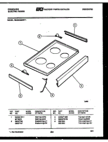04 - Cooktop Parts parts for Frigidaire Range REG638BNW1 from AppliancePartsPros.com