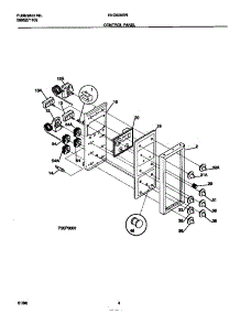 03 - Control Panel parts for Frigidaire Range REG638BNW5 from AppliancePartsPros.com