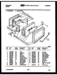 07 - Door Parts parts for Frigidaire Range REGS38BDL2 from AppliancePartsPros.com