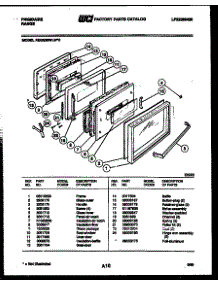 07 - Door Parts parts for Frigidaire Range REGS39WLW0 from AppliancePartsPros.com