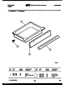 07 - Drawer Parts parts for Frigidaire Range RG35AL2 from AppliancePartsPros.com