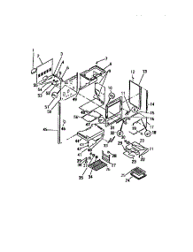 05 - Lower Oven, Frame, Shelves, Element parts for Frigidaire Range REM638MH8 from AppliancePartsPros.com
