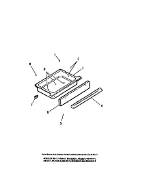07 - Storage Drawer parts for Frigidaire Range RG35CAW1 from AppliancePartsPros.com