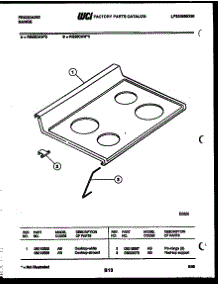 05 - Cooktop Parts parts for Frigidaire Range RG35CAW3 from AppliancePartsPros.com