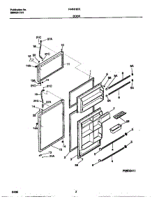 02 - Door parts for Frigidaire Refrigerator F44N18CED1 from AppliancePartsPros.com
