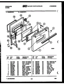 07 - Door Parts parts for Frigidaire Range RG35CAL2 from AppliancePartsPros.com