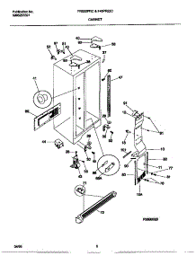 04 - Cabinet parts for Frigidaire Refrigerator F45PR22CD0 from AppliancePartsPros.com