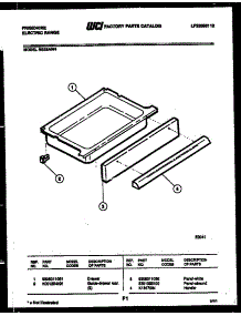 07 - Drawer Parts parts for Frigidaire Range RG35AL4 from AppliancePartsPros.com