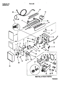 06 - Ice Maker Components parts for Frigidaire Refrigerator F44C19IBW0 from AppliancePartsPros.com