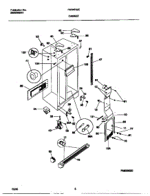 04 - Cabinet parts for Frigidaire Refrigerator F45WP22EW0 from AppliancePartsPros.com