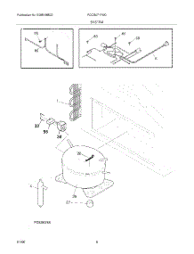 07 - System parts for Frigidaire Freezer FCCG071FW0 from AppliancePartsPros.com