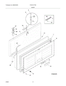 03 - Door parts for Frigidaire Freezer FCCS151FW0 from AppliancePartsPros.com