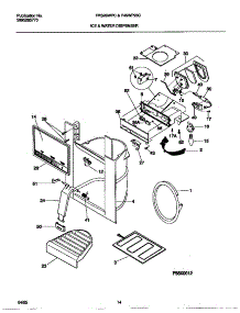 08 - Ice And Water Dispenser parts for Frigidaire Refrigerator F45WP26CW0 from AppliancePartsPros.com
