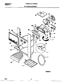08 - Ice And Water Dispenser parts for Frigidaire Refrigerator F45WR26CD0 from AppliancePartsPros.com